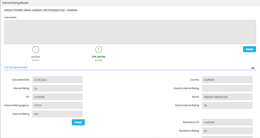 rating module